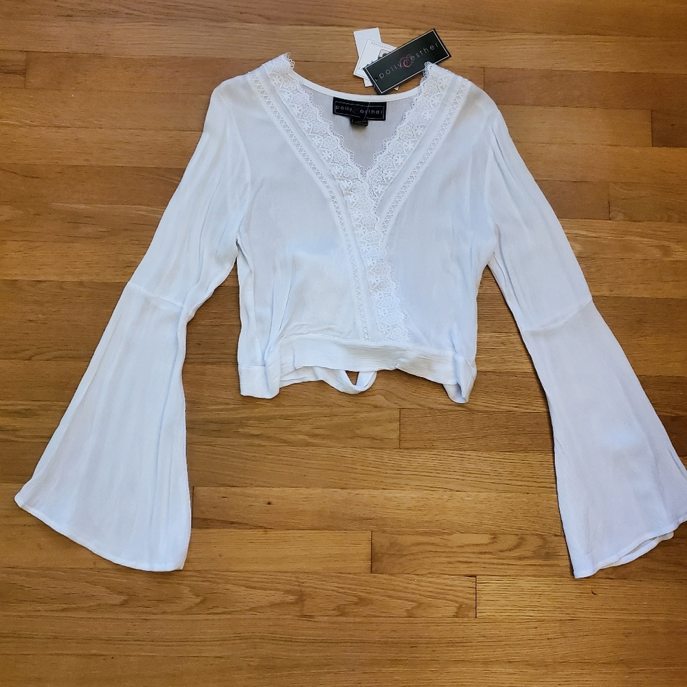 Polly & Esther Women's Small femme utility blouse